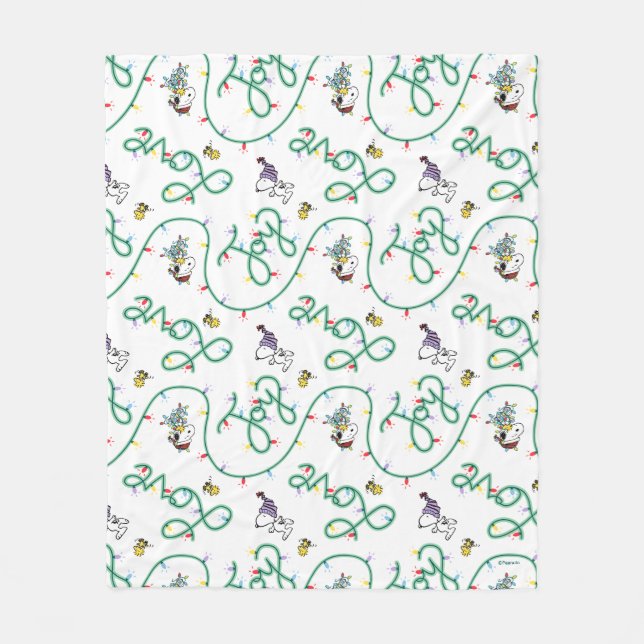 Manta Polar Cacahuetes | Modelo de amor para Navidades brillan (Anverso)