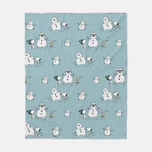 Manta Polar Cacahuetes   Patrón Snoopy & Woodstock Winbreak