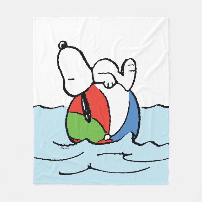 Manta Polar Cacahuetes | Playa Snoopy Beach Ball (Anverso)