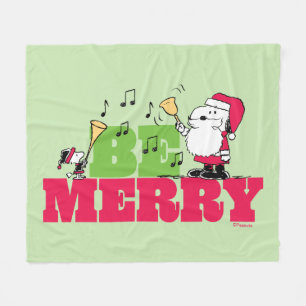 Manta Polar Cacahuetes Ser Feliz Navidad