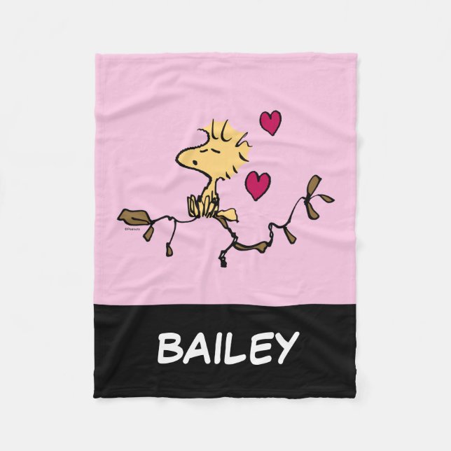 Manta Polar Cacahuetes | Silbato de Woodstock (Anverso)