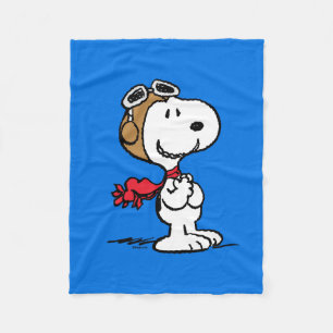Manta Polar Cacahuetes   Snoopy El Hielo Volador