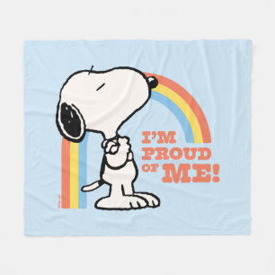 Manta Polar Cacahuetes   Snoopy Estoy orgulloso de mí