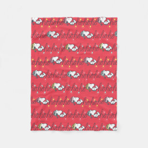 Manta Polar Cacahuetes   Snoopy Holiday Ho Ho Ho