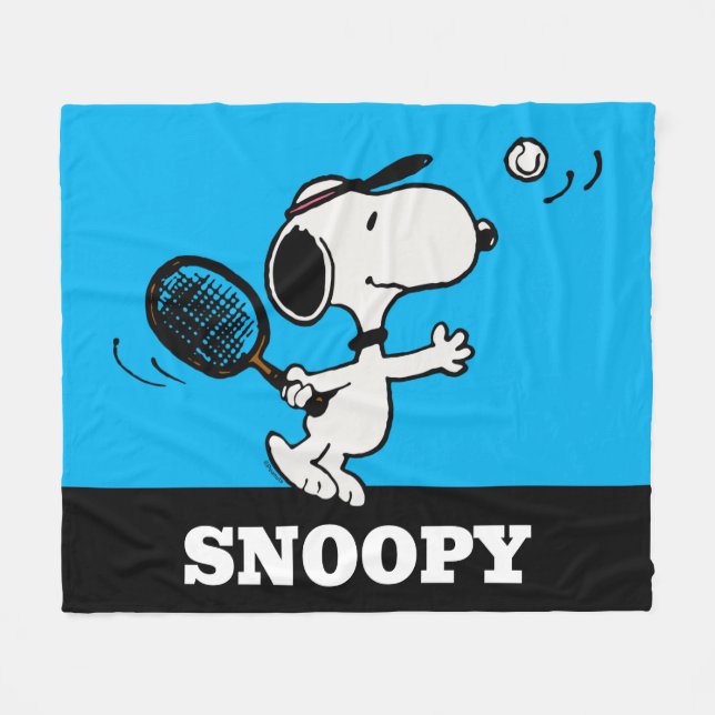 Manta Polar Cacahuetes | Snoopy Juega Al Tenis (Frente (Horizontal))