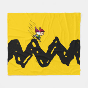 Manta Polar Cacahuetes   Snoopy & Linus Sled Ride