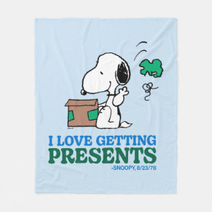 Manta Polar Cacahuetes   Snoopy Me Encanta Obtener Presencias