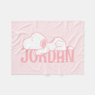 Manta Polar Cacahuetes   Snoopy Pastel Baby