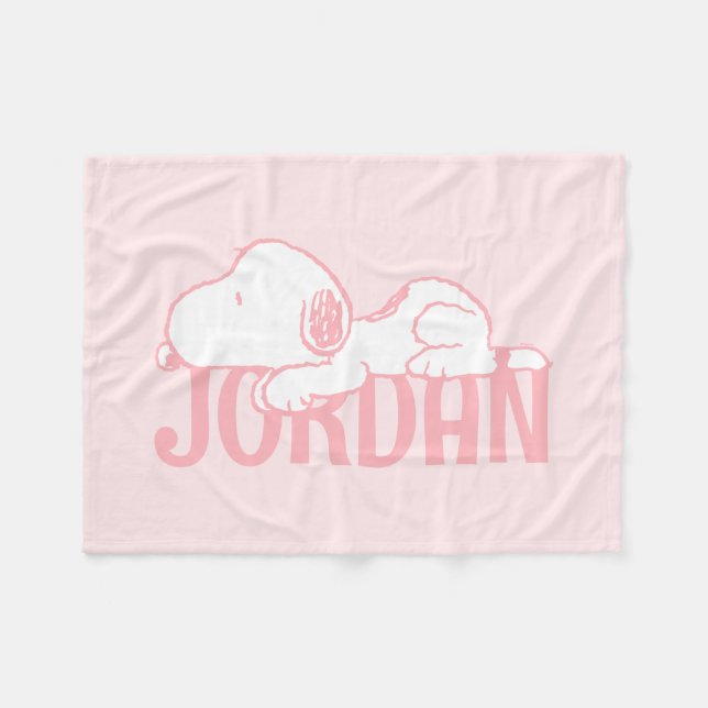 Manta Polar Cacahuetes | Snoopy Pastel Baby (Frente (Horizontal))