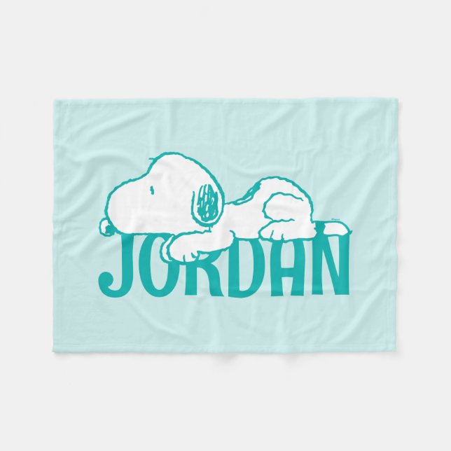 Manta Polar Cacahuetes | Snoopy Pastel Baby (Frente (Horizontal))