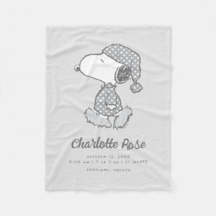 Manta Polar Cacahuetes   Snoopy Polka Dot Pajamas Baby