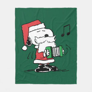 Manta Polar Cacahuetes   Snoopy Santa Claus Accord