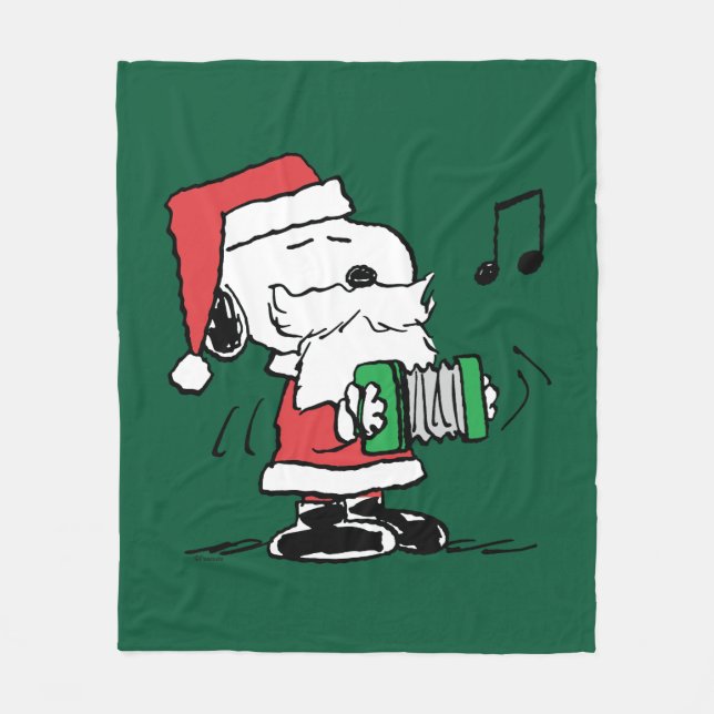 Manta Polar Cacahuetes | Snoopy Santa Claus Accord (Anverso)