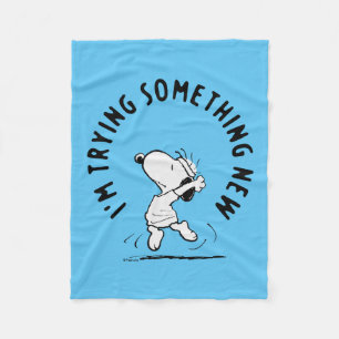 Manta Polar Cacahuetes   Snoopy Tramitando Algo Nuevo