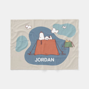 Manta Polar Cacahuetes   Snoopy & Woodstock   Añadir su nombre
