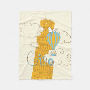 Manta Polar Cacahuetes   Snoopy & Woodstock Ciao