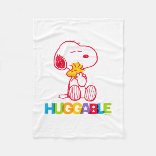 Manta Polar Cacahuetes   Snoopy & Woodstock Huggable