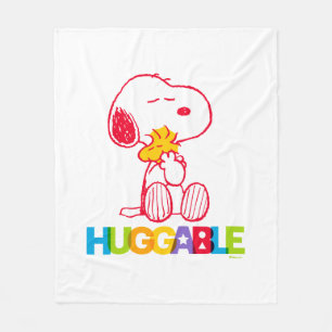 Manta Polar Cacahuetes   Snoopy & Woodstock Huggable