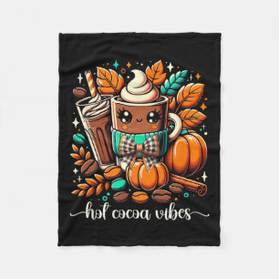 Manta Polar Cacao caliente Vibes Kawaii Chocolate caliente Hol