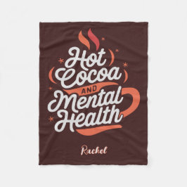 Manta Polar Cacao caliente y salud mental personalizados