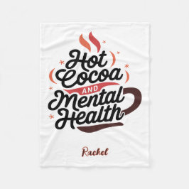 Manta Polar Cacao caliente y salud mental personalizados