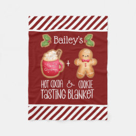 Manta Polar Cacao caliente y tostada de galletas