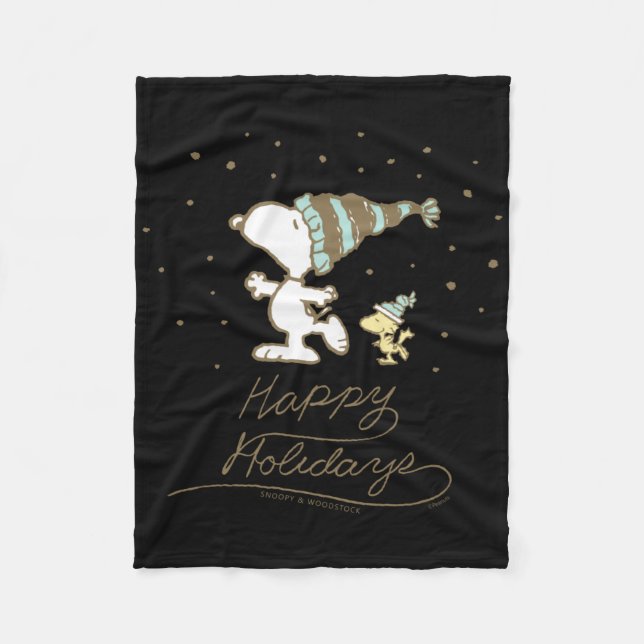 Manta Polar Cacao de Invierno Patinaje  (Anverso)