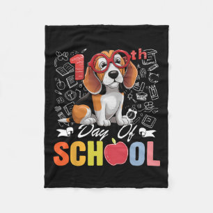 Manta Polar Cachorro Beagle Lindo Día 100 De Colegio Gles 100