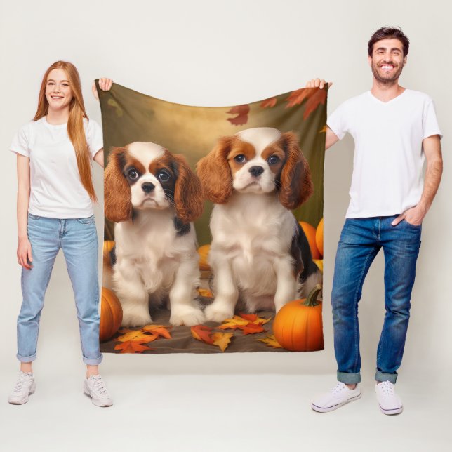 Manta Polar Cachorro Cavalier King Charles Spaniel Calabaza de (In situ)