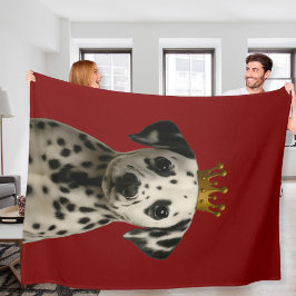 Manta Polar Cachorro dálmata en copa de oro