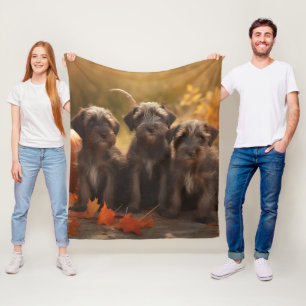Manta Polar Cachorro de Griffon de caza de pelo duro Otoño