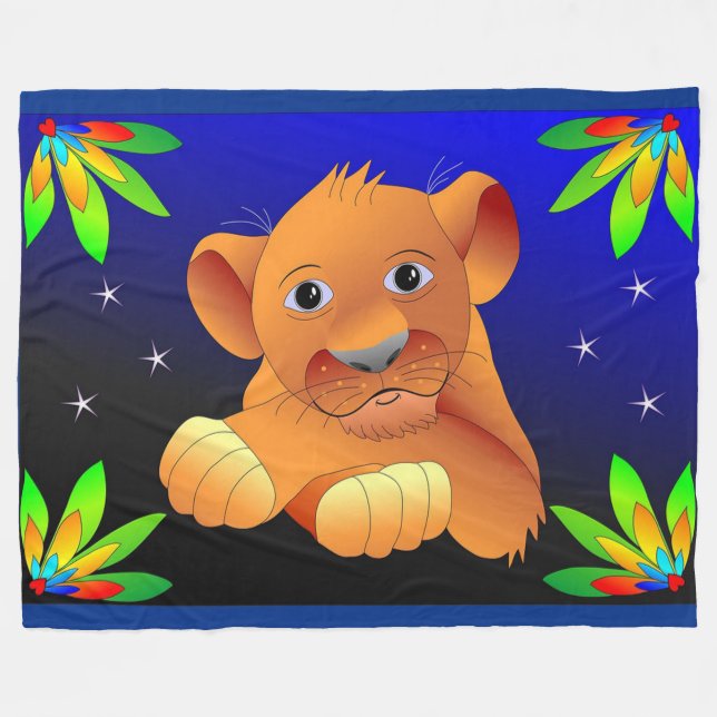 Manta Polar Cachorro de León (Frente (Horizontal))