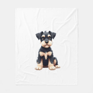 Manta Polar Cachorro de Schnauzer Miniatura (4)