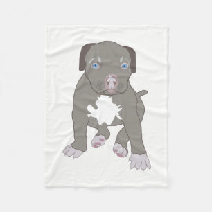 Manta Polar Cachorro Pitbull