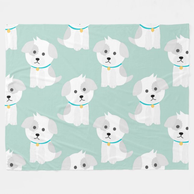 Manta Polar Cachorros (Frente (Horizontal))