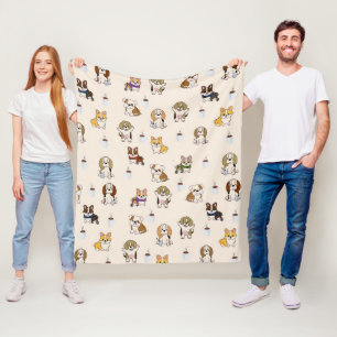 Manta Polar Cachorros cortos