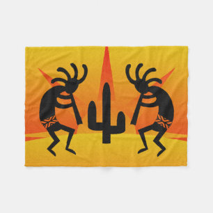 Manta Polar Cactus Kokopelli de Sun del desierto hacia el