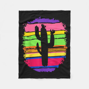 Manta Polar Cactus Mexicanos Sarape Nopal Cinco De Mayo Hispan