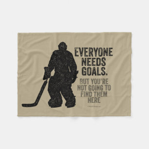 Manta Polar Cada uno necesita las metas (el hockey)