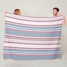 Manta Polar Cadet Grey and Desaturated Rose Stripes