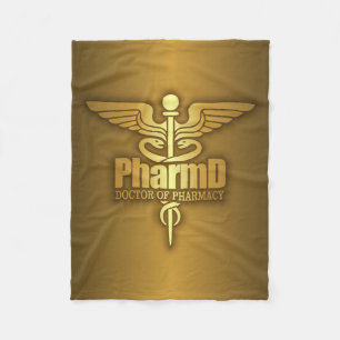 Manta Polar Caduceo del oro (PharmD)