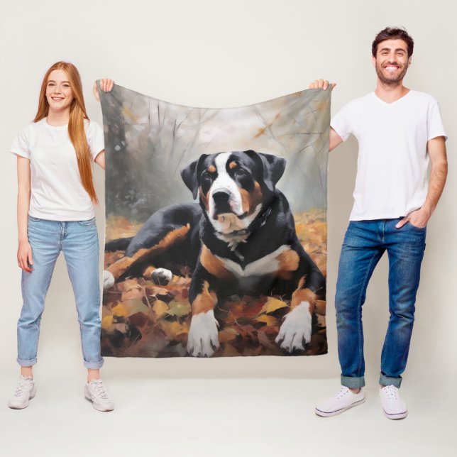 Manta Polar Cae la montaña suiza en otoño (In situ)