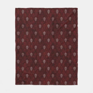 Manta Polar Caer en rojo las Skulls victorianas