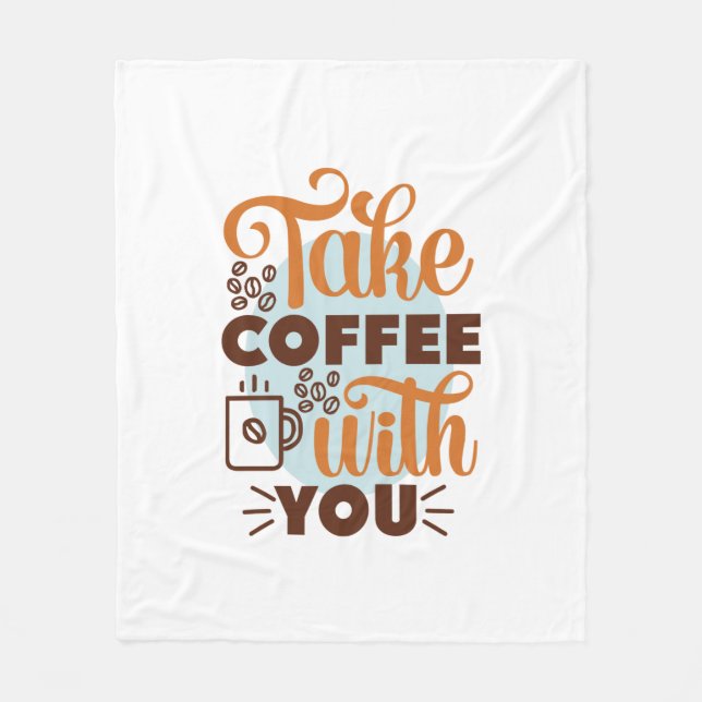 Manta Polar Café Art Toma Café Contigo (Anverso)