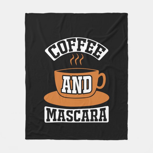 Manta Polar Café De Arte Y Mascara (Anverso)