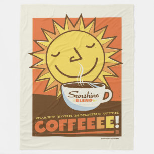 Manta Polar Café de mezcla Sunshine