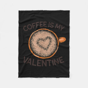 Manta Polar Café Hippie Arrugado Es Mi San Valentín Divertido