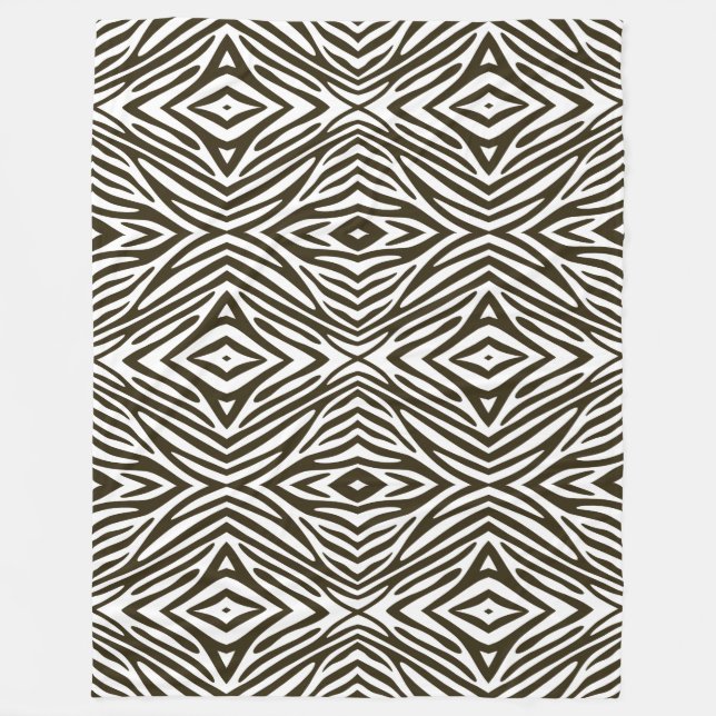 Manta Polar Café Mocha Cebra Neutral (Anverso)