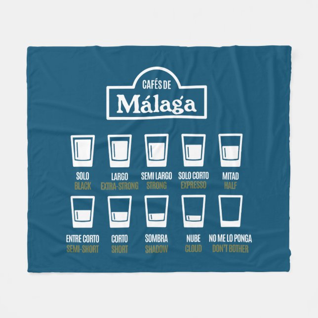 Manta Polar Cafés de Málaga (Frente (Horizontal))