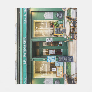 Manta Polar Cafés franceses: La acogedora escena de Versalles.